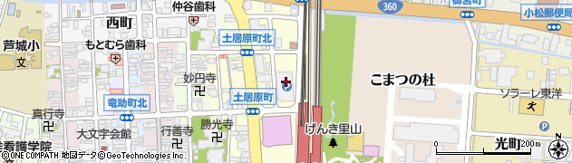 石川県小松市土居原町740周辺の地図