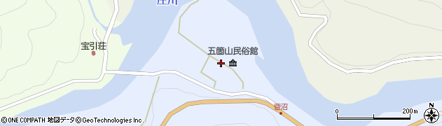 上平村菅沼地区周辺の地図