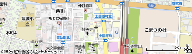 石川県小松市土居原町405周辺の地図