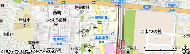 石川県小松市土居原町143周辺の地図