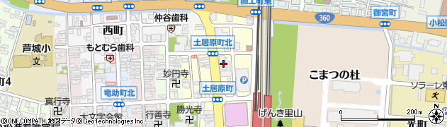 石川県小松市土居原町726周辺の地図