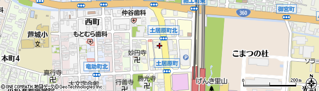 石川県小松市土居原町144周辺の地図