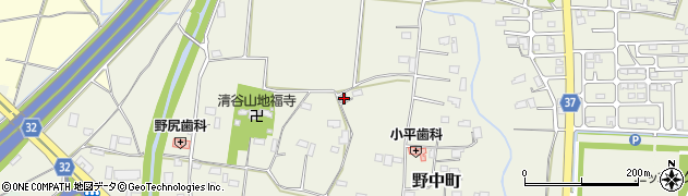 栃木県栃木市野中町969周辺の地図