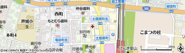 石川県小松市土居原町410周辺の地図