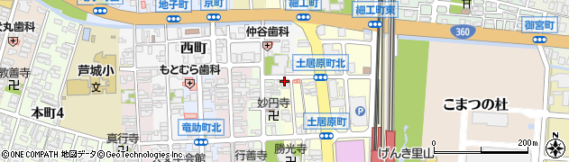 石川県小松市土居原町412周辺の地図