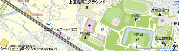 上田城跡公園体育館周辺の地図