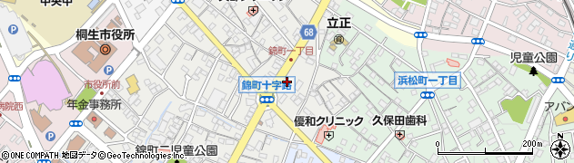 セブンイレブン桐生錦町１丁目店周辺の地図