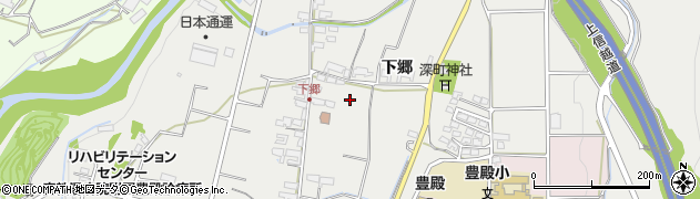 長野県上田市殿城下郷周辺の地図