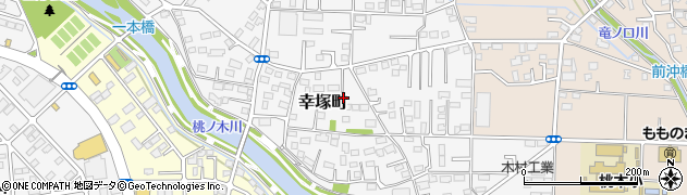 群馬県前橋市幸塚町周辺の地図