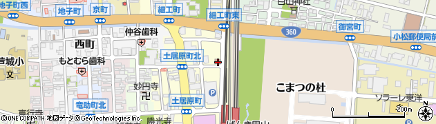 石川県小松市土居原町12周辺の地図