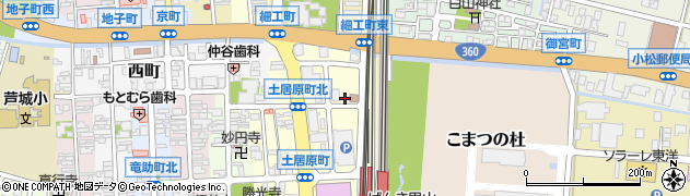 石川県小松市土居原町769周辺の地図