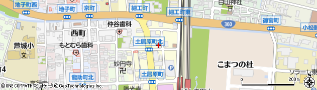 石川県小松市土居原町760周辺の地図