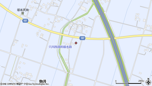 〒321-4502 栃木県真岡市物井の地図
