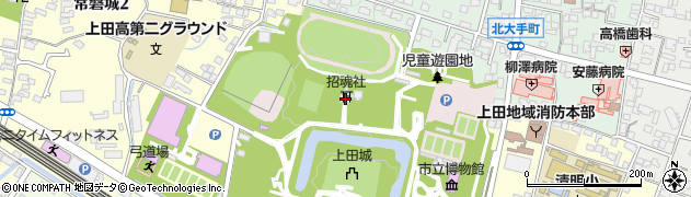 長野県上田市二の丸周辺の地図