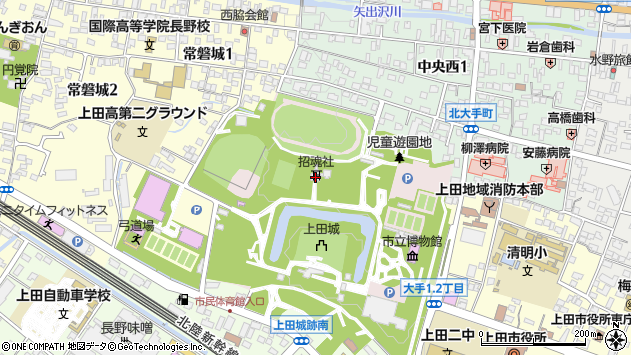 〒386-0026 長野県上田市二の丸の地図