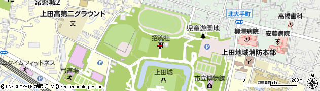 長野県上田市二の丸周辺の地図