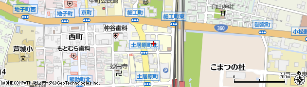 石川県小松市土居原町758周辺の地図