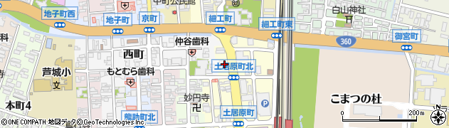 石川県小松市土居原町118周辺の地図