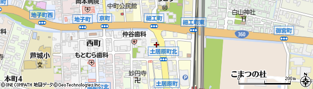 石川県小松市土居原町116周辺の地図