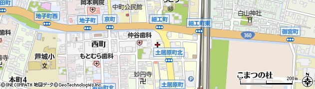 石川県小松市土居原町115周辺の地図