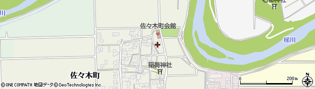 石川県小松市佐々木町（ヘ）周辺の地図