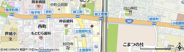 石川県小松市土居原町766周辺の地図