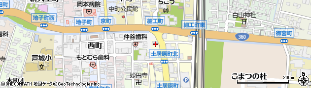 石川県小松市土居原町112周辺の地図