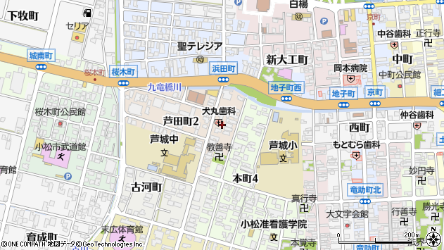 〒923-0938 石川県小松市芦田町の地図