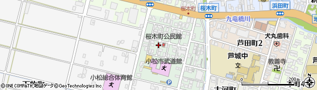 石川県小松市桜木町周辺の地図