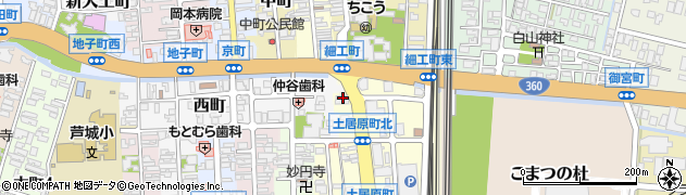 石川県小松市土居原町113周辺の地図