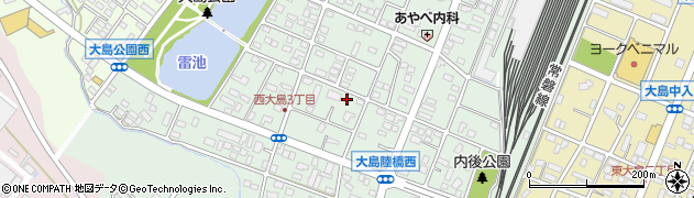 茨城県ひたちなか市西大島周辺の地図