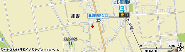 セブンイレブン松川細野店周辺の地図