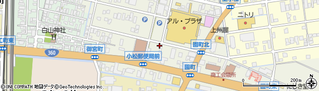 石川県小松市園町（ハ）周辺の地図
