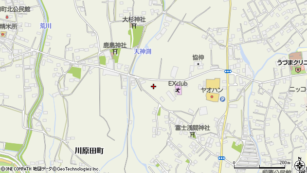 〒328-0123 栃木県栃木市川原田町の地図