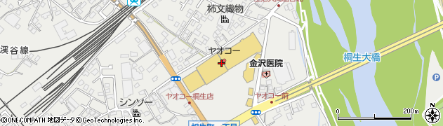 ゆうちょ銀行マーケットシティ桐生店内出張所 ＡＴＭ周辺の地図
