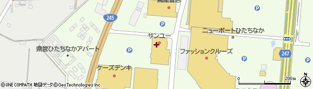サンキひたちなか店周辺の地図