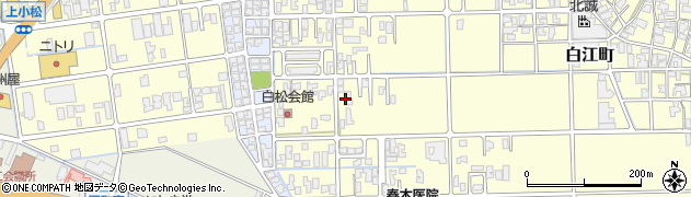 石川県小松市白江町ヘ周辺の地図