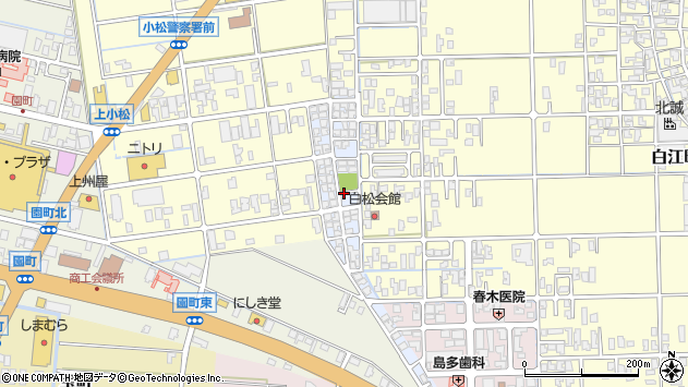 〒923-0814 石川県小松市白松町の地図