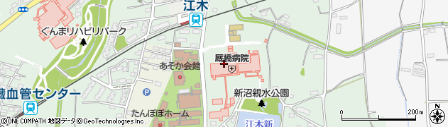 厩橋病院（前橋積善会）周辺の地図