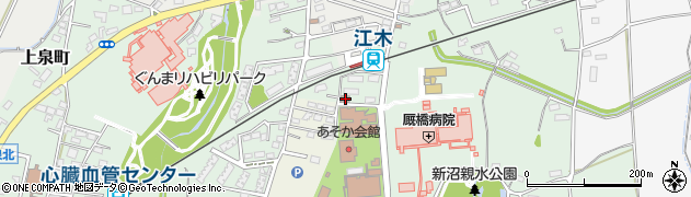 江木町第二自治会公民館周辺の地図