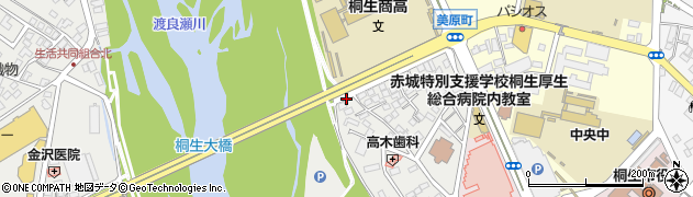 群馬県桐生市清瀬町周辺の地図