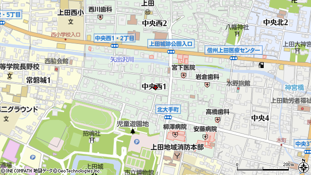 〒386-0023 長野県上田市中央西の地図