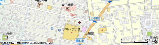矢地硝子店周辺の地図