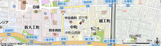石川県小松市材木町周辺の地図