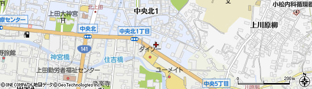 佐藤伸株式会社上田営業所周辺の地図