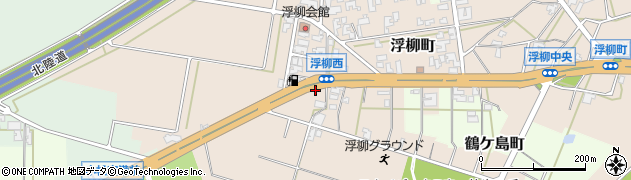 石川県小松市浮柳町（ニ）周辺の地図