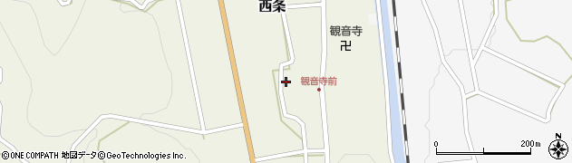 長野県筑北村（東筑摩郡）西条周辺の地図