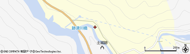 跡津川橋周辺の地図