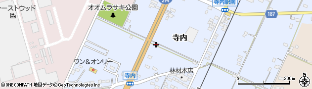 栃木県真岡市寺内1449周辺の地図