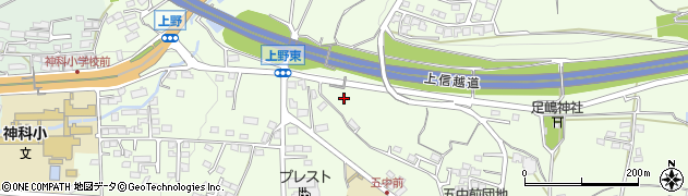 長野県上田市上野周辺の地図